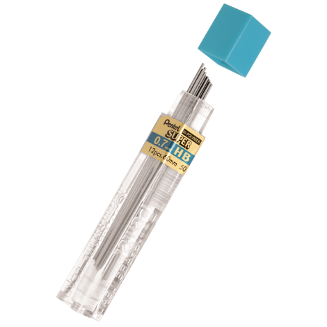 Grafity do ołówków automatycznych Pentel 0.7mm, HB, 12szt